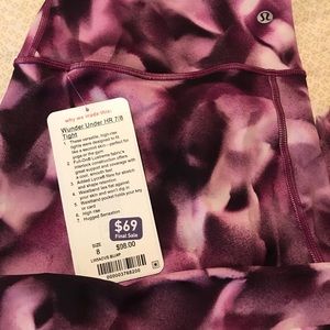Lululemon Wunder Under 7/8 Tight Size 8